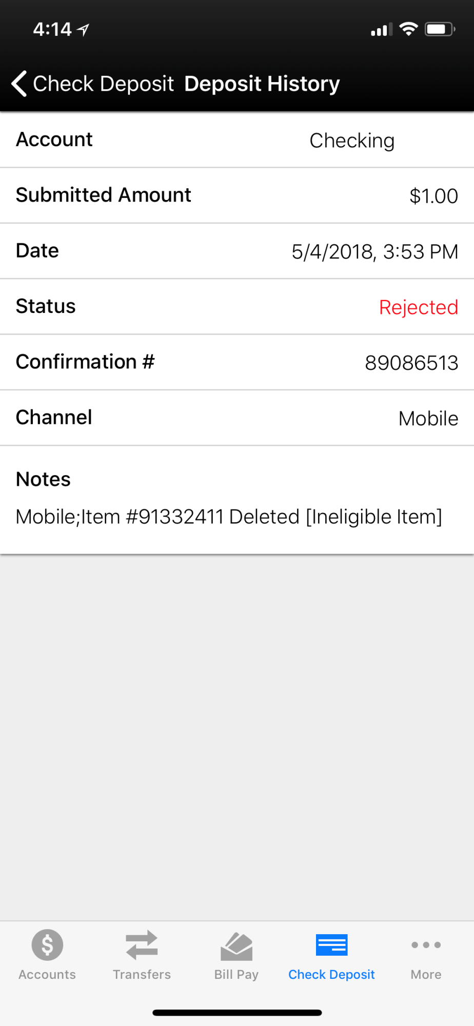 Mobile Deposit First National Bank